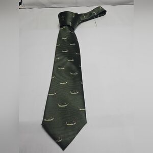 Venezia Olive Gondola Design Tie